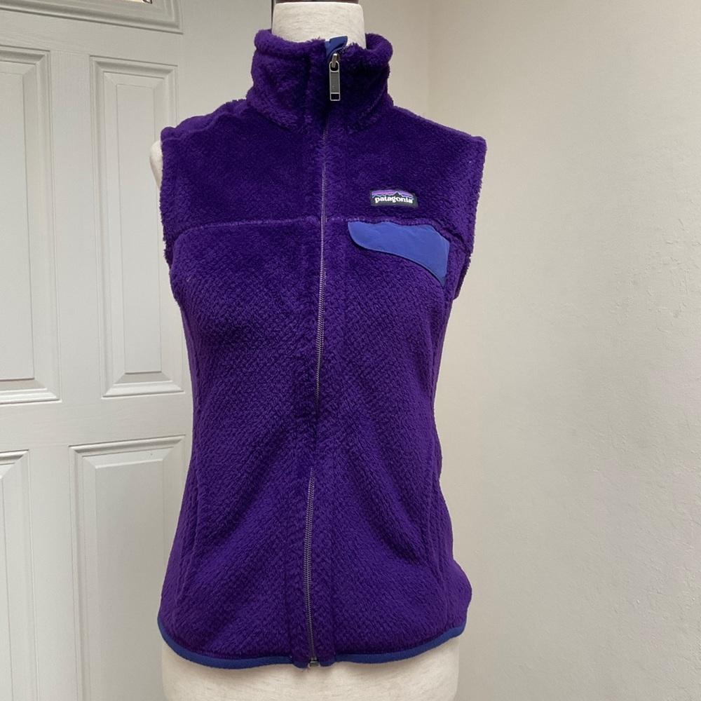 Patagonia Polartec Thermal Velour Purple Vest XS